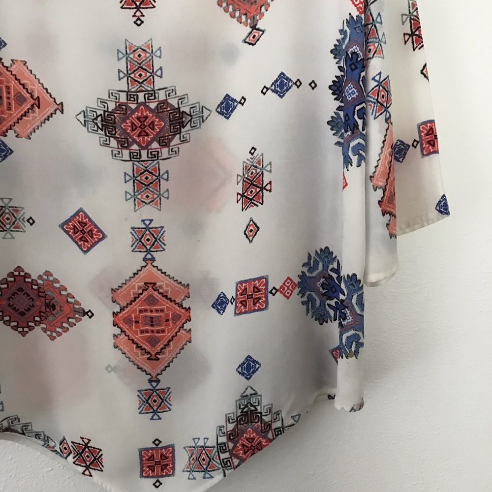 Womens Sheer Blouse - Picture 3 of 6